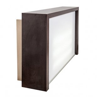 Aversus reception desk with lighting