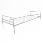 Metal bed Iskra with double partition
