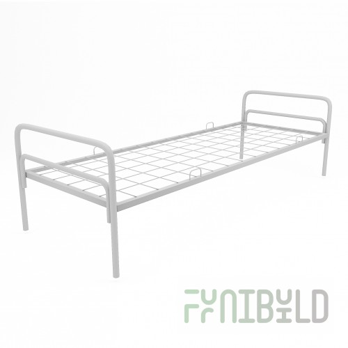Metal bed Iskra with double partition