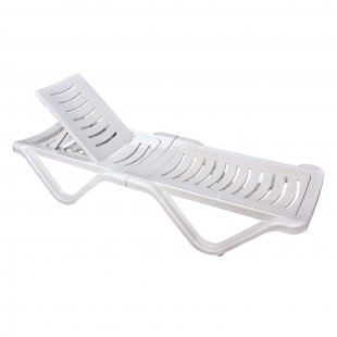 Chaise lounge white