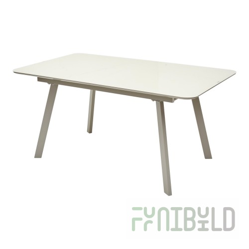 Table Aruba 160 cappuccino glossy glass