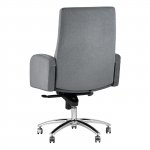 Executive chair Lanset microvelour dark gray