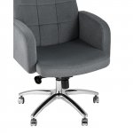 Executive chair Lanset microvelour dark gray