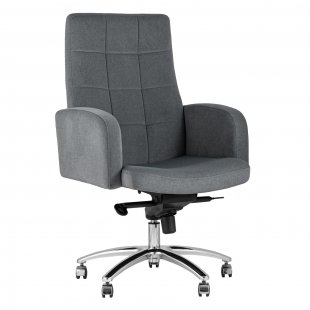 Executive chair Lanset microvelour dark gray