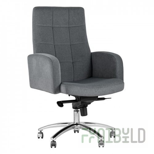 Executive chair Lanset microvelour dark gray