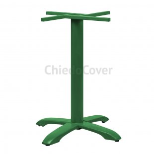 Cast iron table base Rome, green