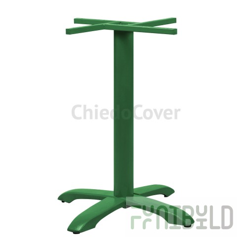 Cast iron table base Rome, green