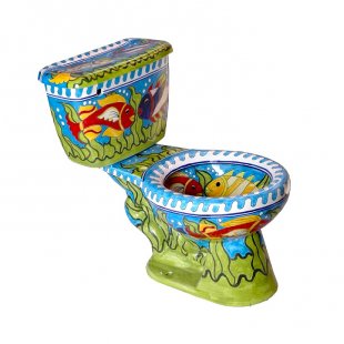 Toilet Talavera Caribe Mexican