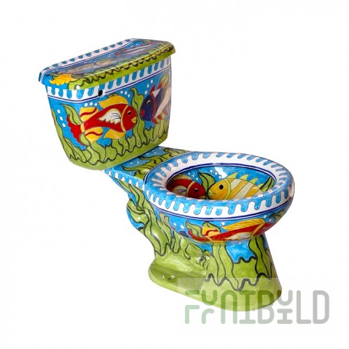 Toilet Talavera Caribe Mexican