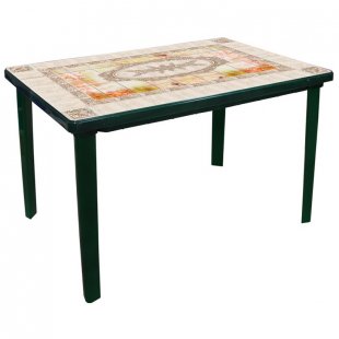 Rectangular table Meraker dark green