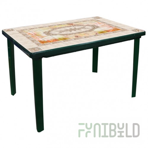 Rectangular table Meraker dark green