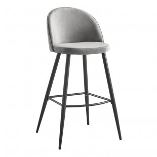 Bar stool Amazar gray/black