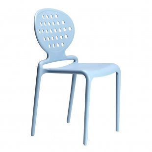 Plastic chair Colette, blue