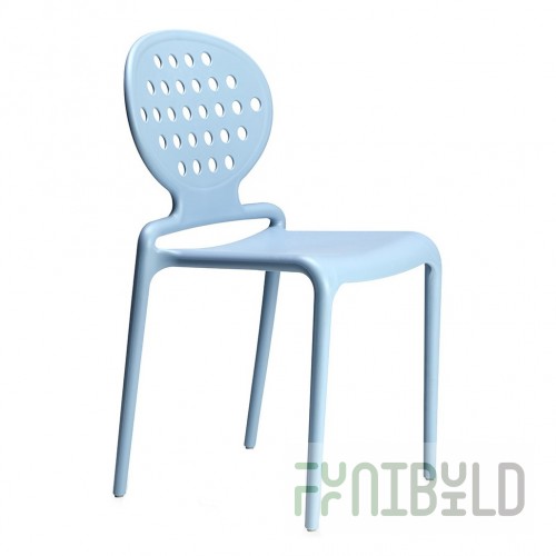 Plastic chair Colette, blue