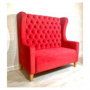 Baron sofa, red