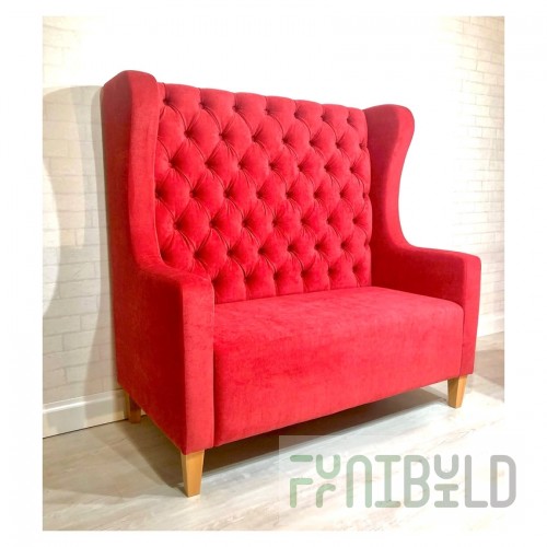 Baron sofa, red