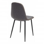 Cassiopea chair, dark grey velour, black legs Cassiopea chair, dark grey velour, black legs