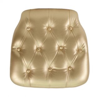 Chair Cushion Chiavari Vinyl Gold