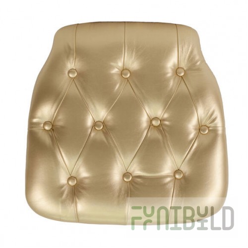 Chair Cushion Chiavari Vinyl Gold