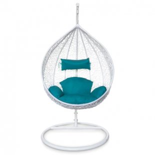 Hanging chair Savast made of artificial rattan