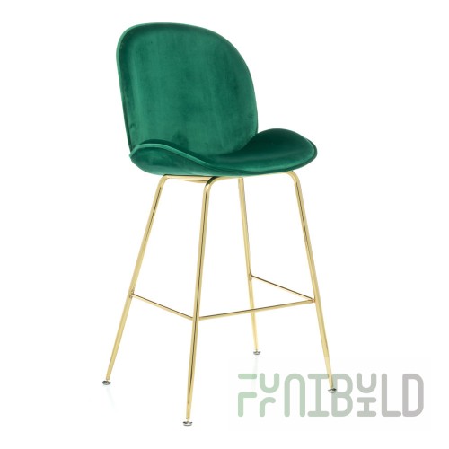 Bar stool Turin emerald