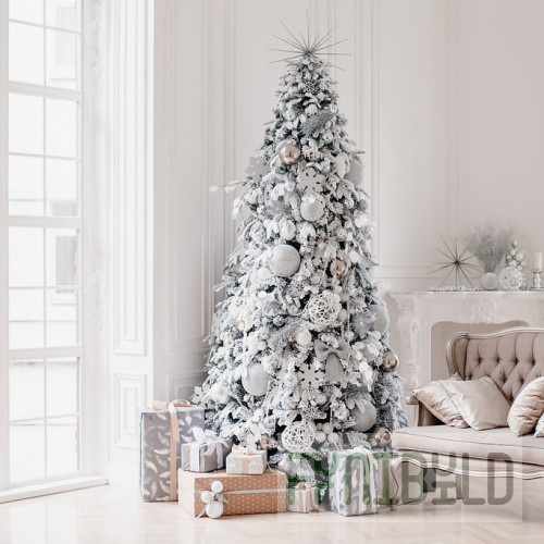 Designer Christmas tree decorated with Winter Star