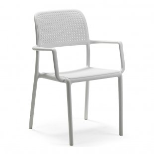 Plastic chair Bora, white