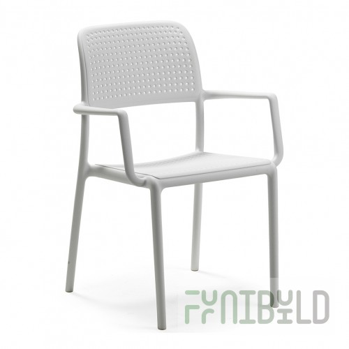 Plastic chair Bora, white