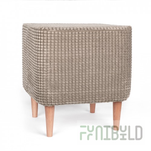 Pouf Azimuth Civic Camel beech