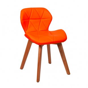 Butterfly chair orange, beech