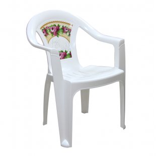 Plastic chair Vintage, white