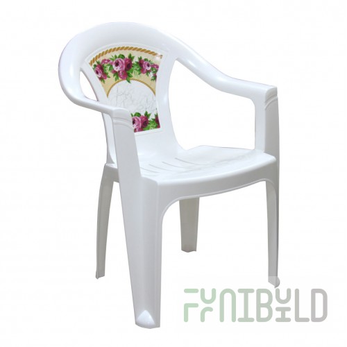 Plastic chair Vintage, white