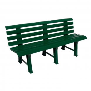 Plastic garden bench