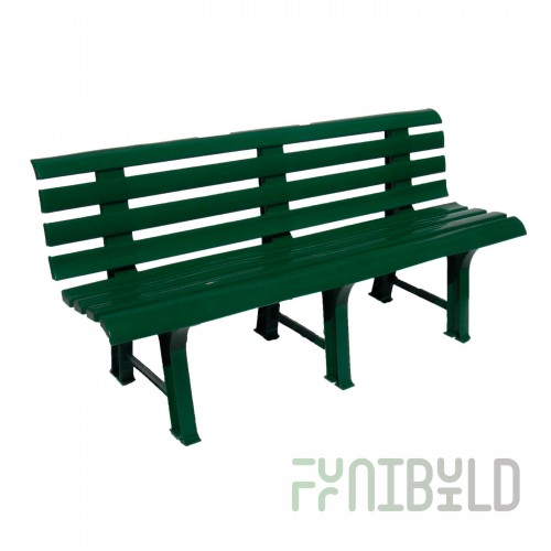 Plastic garden bench