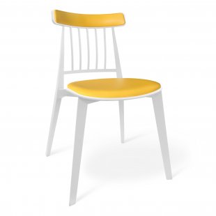 Cavalla chair white, yellow