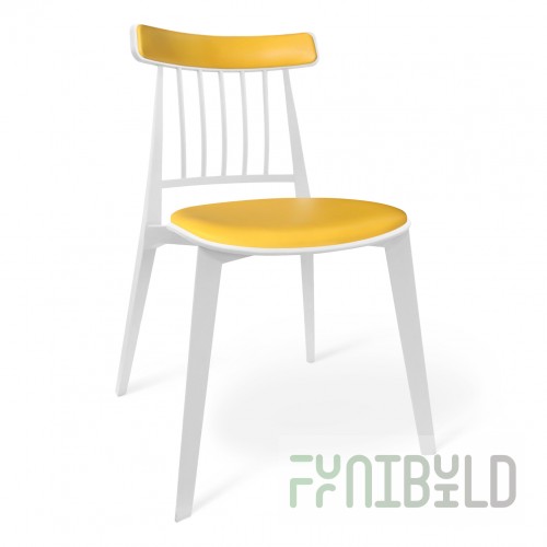Cavalla chair white, yellow