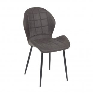 Flower chair, anthracite melange