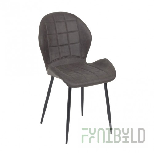 Flower chair, anthracite melange