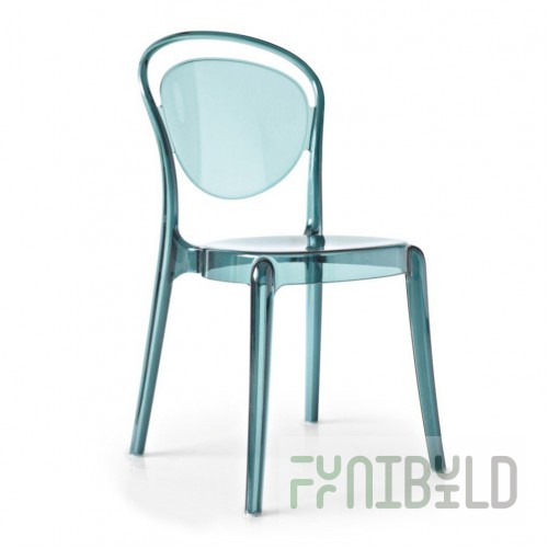 Chair Parisien Blue, plastic