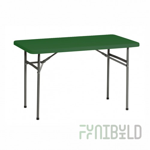 Table Victoria 120 green, with folding base