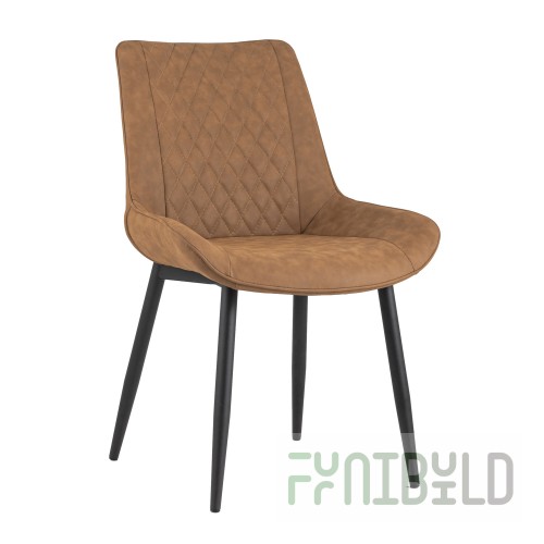 Chair Nevada, eco-leather, brown