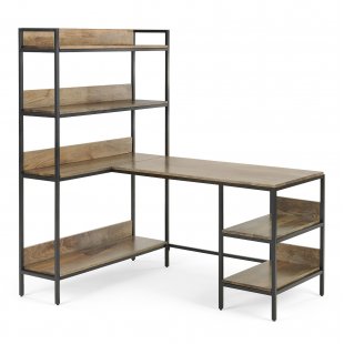 Lomond table, adjustable, with shelves