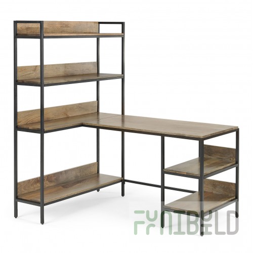 Lomond table, adjustable, with shelves