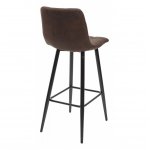 Bar stool Spice brown microfiber