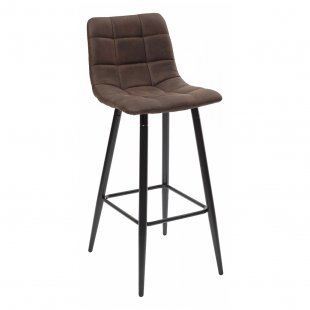 Bar stool Spice brown microfiber