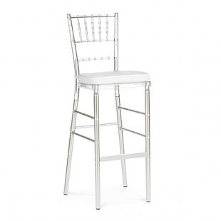 Chiavari Bar Stool with Cushion, Plastic