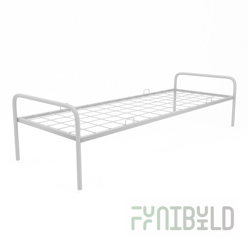 Metal bed Iskra with partition