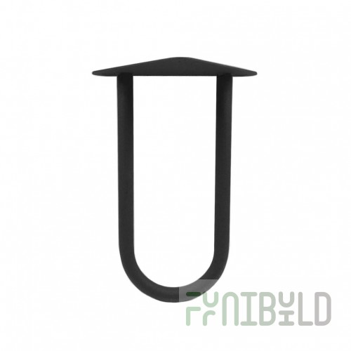 Hairpin leg for table loft black 25 cm