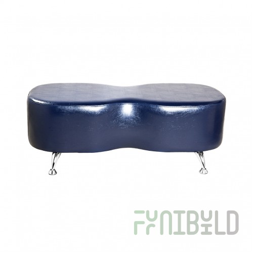 Pouf for hall Silvano, two-seater