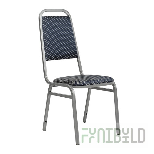 Chair Denver 20mm - Light, silver, blue crown